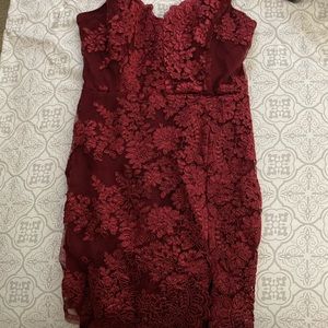 Burgundy Dress